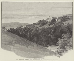 Pale, on the Dee, near Bala Lake, Merionethshire, the Mansion occupied by the Queen by Charles Auguste Loye